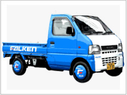 岡タイヤ修理トラック